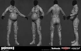 Artstation Wolfenstein 2 The New Colossus Anya Outfit Christian Russeler The New Colossus Colossus Wolfenstein