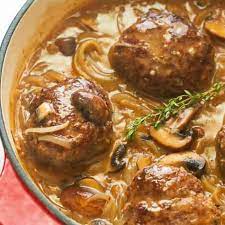 Gradually stir in beef broth and worcestershire sauce. Hamburger Steak And Gravy Immaculate Bites