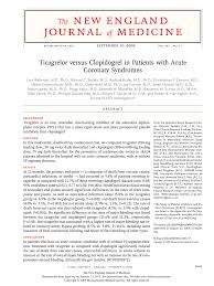 Angewandte gerinnungsphysiologie, pathologie und klinik thromboembolischer erkrankungen. Pdf Ticagrelor Versus Clopidogrel In Patients With Acute Coronary Syndromes