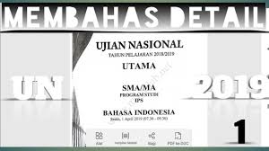 Soal un bahasa indonesia sma dan pembahasannya. Pembahasan Soal Un Bahasa Indonesia 2019 Sma Ma Detail Youtube