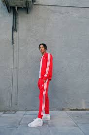 Black And Red Adidas Joggers Theunisexmode Adidas Outfit Men Red Adidas Tracksuit Adidas Tracksuit