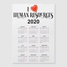 2020 Calendar Human Resources Hr Office Magnet Calendars 2019 Personalized Calendar Magnetic Business Cards Calendar Human Resources