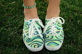 Painting Shoes With Acrylic Paint Pattern Original Custom Acrylic Painting For Canvas Shoes On Wanelo Sharpie Shoes Canvas Shoes Painted Canvas Shoes