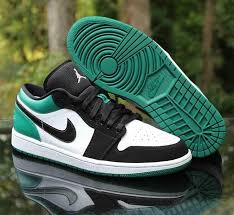 Jordan Air Jordan 1 Low Green Black White Pin By Missy Haile On K O T D In 2020 Air Jordans Air Jordans Retro Nike
