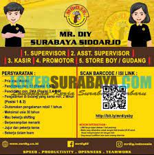 Tulis jawabanmu di kolom komentar, like, dan share postingan ini sambil tag 5 orang teman kamu 2. Lowongan Kerja Di Mr Diy Sidoarjo Januari 2020 Lowongan Kerja Surabaya Juni 2021 Lowongan Kerja Jawa Timur Terbaru