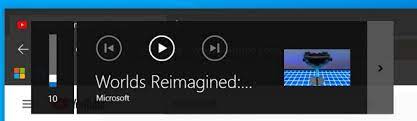 The volume control display and other media controls allow for this feature. Microsoft Edge Gets Media Overlay Support On Windows 10