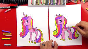 Rob draws alongside one of his family members, drawing at a good pace to explain each. How To Draw Princess Cadence Art For Kids Hub Art For Kids Hub Princess Drawings Art For Kids