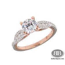 18k Rose And White Gold Engagement Ring White Gold Engagement Rings Gold Engagement Gold Engagement Rings