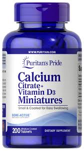 Maybe you would like to learn more about one of these? Calcium Citrate Plus Vitamin D3 200 Miniature Tablets Puritan S Pride
