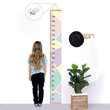 Bingolar Kids Growth Chart Children Height Chart Growth Wall Chart Height Wall Chart Art Hanging Rulers For Kids Bedroom Nursery Wall Decor Removable