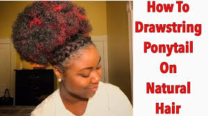 See more ideas about natural hair styles, hair styles, curly hair styles. How To Drawstring Ponytail On Natural Hair Retro Puff Youtube