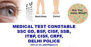 Medical Test Ssc Gd Capf Bsf Itbp Cisf Ssb Crpf Rpf