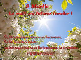 Sa fiti sanatoase si sa aduceti bucurie in jurul vostru si voua, sa fiti blande si rabdatoare cu voi, sa fiti intelegatoare si sa va sustineti visele cele mai dragi si mai ascunse;) (cu ceilalti stiu ca sunteti bune, dar sa va oferiti si voua, macar 10% din timpul. La Multi Ani Tuturor Femeilor Mame Bunici Surori Matusi Verisoare Prietene Colege Vecine Cunoscute Si Necunoscute Oriunde S Ar Afla In Lumea Manta