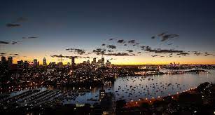 Sydney Skyline Sunset Perjalanan Indonesia