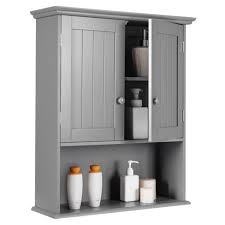 24 smart storage ideas to make the most of a small bathroom. Costway Wall Mount Bathroom Cabinet Storage Organizer Medicine Cabinet Kitchen Laundry White Grey Target