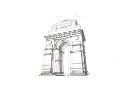 Bring Home India With India Gate An Original Pencil Drawing India Gate Step By Step Drawing Drawings