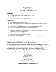 Victim Advocate Cover Letter Sample Sample Cover Letter For Analyst Position
