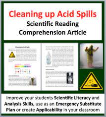 Cleaning Up Acid Spills - Science Reading Article By Teach With Fergy