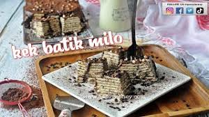 Kek batik merupakan sejenis kek pencuci mulut yang tidak perlu dibakar. Kek Batik Milo Tanpa Telur Yang Sedap Kek Batik Lejen Berserta Tips Qasey Honey