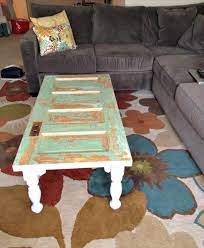 I love your jar caddy, too. Diy Old Doors Turn Into Coffee Table Diy To Make Woodentablediy Door Coffee Tables Old Door Tables Diy Coffee Table