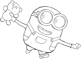 Minion is a character based on the animation movie called 'despicable me'. How To Draw Bob The Minion With A Teddy Bear From The Minions Movie 2015 How To Draw Step Minion Coloring Pages Minions Coloring Pages Cartoon Coloring Pages