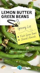 Lemon Butter Green Beans Quick Healthy Side Dishes Green Beans Recipes