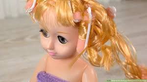 Then, fill it up with enough cool or lukewarm water to cover the hair completely. 3 Ways To Fix Doll Hair Without Fabric Softener Wikihow
