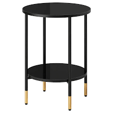 Verkaufe einen beistelltisch von ikea mit. Asperod Beistelltisch Schwarz Glas Schwarz 45 Cm Ikea Deutschland Black Side Table Side Table Black Glass