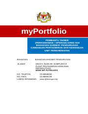 Contoh my portfolio pembantu tadbir n19. Myportfolio Pt Po N19 Cth Kpm Myportfolio Pembantu Tadbir Perkeranian Operasi Gred N19 Bahagian Khidmat Pengurusan Cawangan Pentadbiran Dan Course Hero