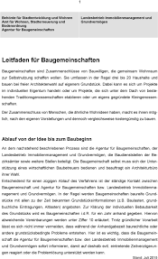Leitfaden Fur Baugemeinschaften Pdf Kostenfreier Download