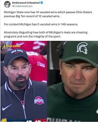 Ohio state has vacated wins and post season bans