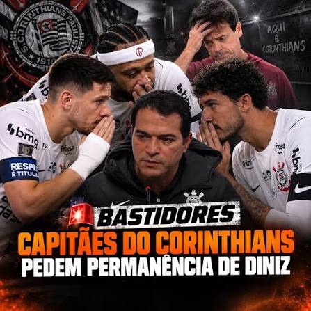 BASTIDORES DO CORINTHIANS! Capitães do Corinthians se reúnem com Marcelo  Paz e pedem permanência de Diniz. Apesar de ter bancado a permanência de Fernando  Diniz em entrevista na última quinta-feira (17), o