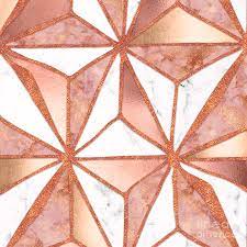 Click to view uploads for werayuth tessrimuang. Rose Gold Marble Geometric Abstract Triangle Art Digital Art By Tina Lavoie