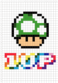 Champignon 1up Mario Fond Blanc Pixel Art En 2020 Mario Pixel Pixel Art Fond Blanc