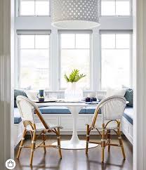 Built In Bench Seating In The Breakfast Nook Breakfast Nook Table French Country Family Room Transitional Dining Room