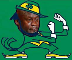 Crying Jordan - Fixed Notre Dame Credit - Eli Junior | Facebook