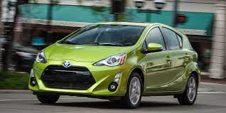 Used 2015 toyota prius v two with fwd, spare tire, spoiler, cargo cover, tinted windows, folding mirrors, heated mirrors, black grille description: 2015 Toyota Prius C Reviewed Slow Sipper