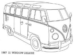 Main line art design search results. Flower Power Cartoon Vw Camper Coloring Pages