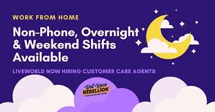 Non Phone Work From Home Customer Care Agents Needed Overnight Weekend Shifts Available Work From Home Jobs In 2020 Working From Home Customer Care Typing Skills