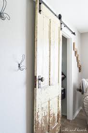 Browse a wide selection of farmhouse door hardware on houzz, including door stops, door knockers, doorbells, entry sets and specialty barn door shop from door hardware, like the the nostalgic warehouse new york plate c grip entry set manor lever or the square contemporary door lever. How To Install A Vintage Farmhouse Barn Door Table And Hearth
