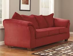 The red sofa is a furniture block that can be crafted in a furniture workbench after acquiring its blueprint. Red Fabric Sofa By Ashley