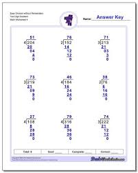 https www dadsworksheets com easy division worksheet without remainders two digit quotient l division worksheets long division worksheets division questions