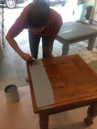 Diy Table To Ottoman And How To Paint Furniture Without Sanding Easy Peasy Pleasy Painting Old Furniture Diy Modern Furniture Painting Furniture Diy