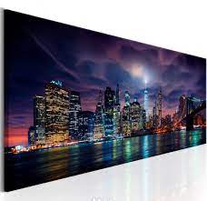 Quadro New York Dark City Quadriperarredare It Citta Buia New York Yorkie