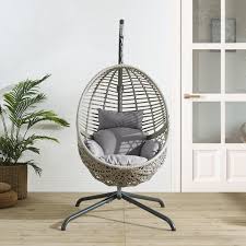 Supported by a durable steel stand, this hanging egg chair will quickly become a favorite retreat for everyone in the family. Indoor Hanging Egg Chair Stand Wayfair