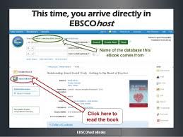 How To Access And Read Ebscohost Ebooks