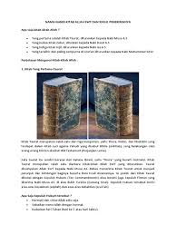 Kitab taurat yang diturunkan allah kepada nabi musa untuk bangsa bani israil (kaum yahudi) agar mereka senantiasa berada dalam jalan kebenaran. 4 Nama Kitab Allah