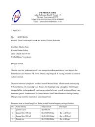 15 Contoh Surat Penawaran Barang Produk Jasa Ke Perusahaan Yang Bagus Dan Lengkap