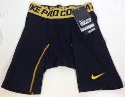 Black And Gold Nike Clothes Mens Nike Pro Combat Core Compression Shorts Small 6 Black Gold New Mens Athletic Apparel Nike Men Nike Pro Combat