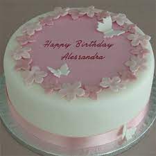 Buon Compleanno Alessandra Ricerca Google Torte Per Battesimo Torte Torte Di Compleanno